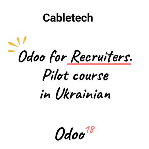 Odoo for Recruiters. Pilot course in Ukrainian